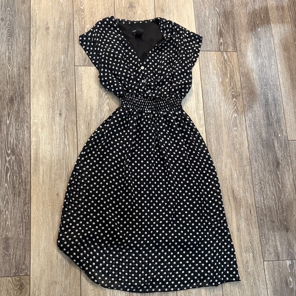 Kate and Lily Polka Dot Black and White Dress - Picture 1 of 3